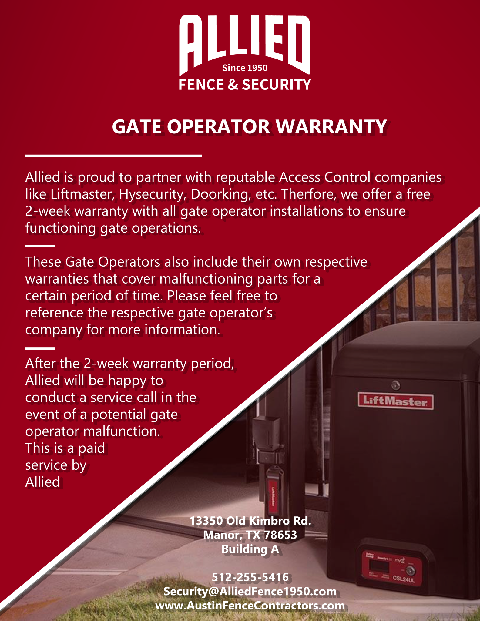 allied-fence-security-gate-operator-warranty-austin-fence-company